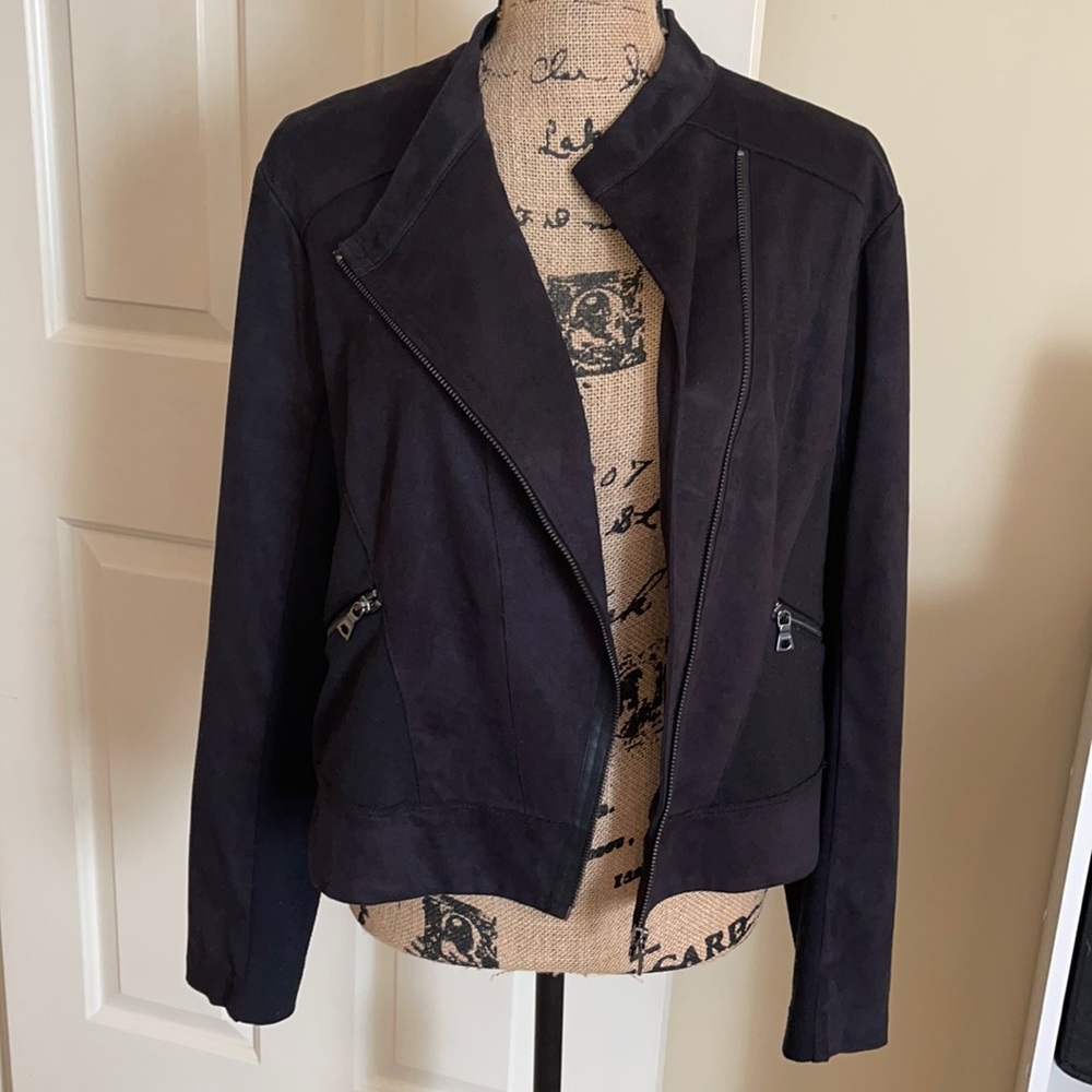 Sleek black jacket by Ellie Tahari